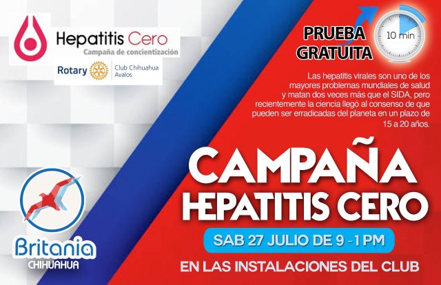 Club Rotario y el Britania se unen para combatir la hepatitis