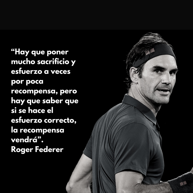 Roger Federer #frasespositivas #BeBRITANIA